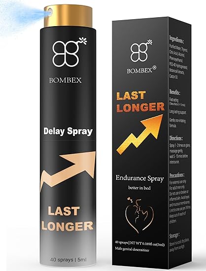 BOMBEX Delay Sprayer for Long Last Men, Personal Care Formula for Extended Moments